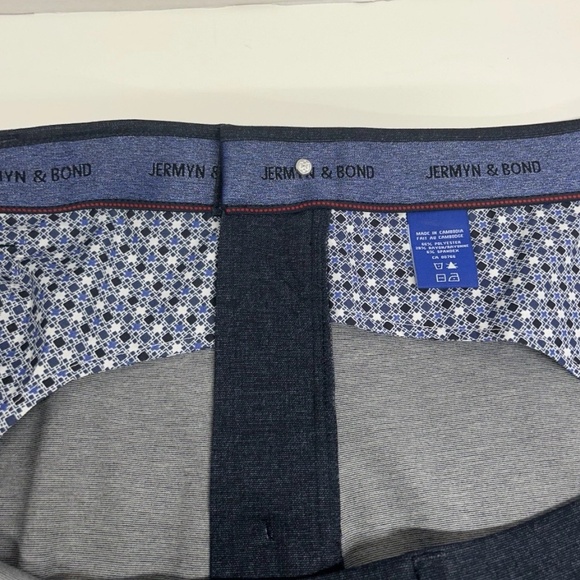 ➕Jermyn And Bond Dress Pant Trouser Blue 48 X 30. C1-020 - Picture 8 of 9
